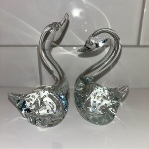Elegant Glass Swan Figurines Taiwan